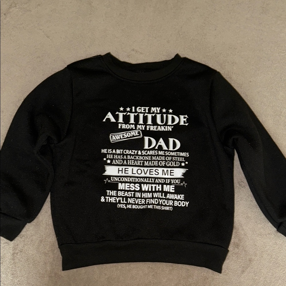 Black Expressive Sweatshirt [3Y]